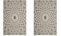 Safavieh Courtyard Anthracite and Beige 8' x 11' Sisal Weave Area Rug